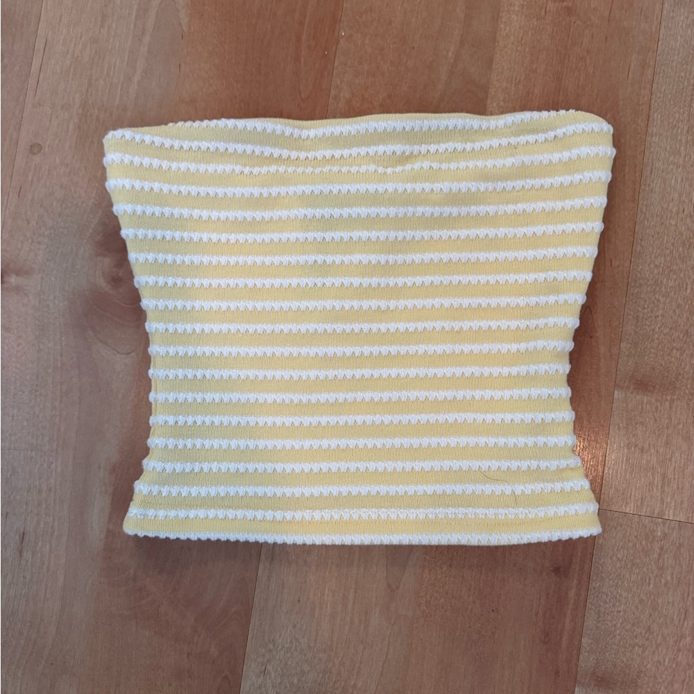 Princess Polly yellow Tube Top never used